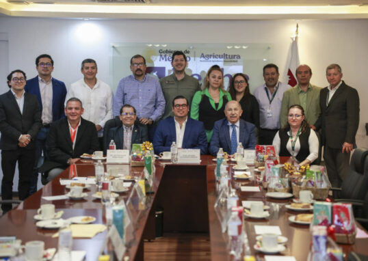 Reunión institucional para el convenio de Leche para el Bienestar e Inafed