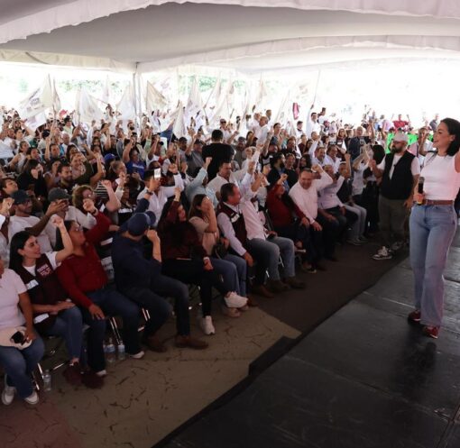 Asamblea multitudinaria de Morena en apoyo a Claudia Sheinbaum y a la soberanía nacional